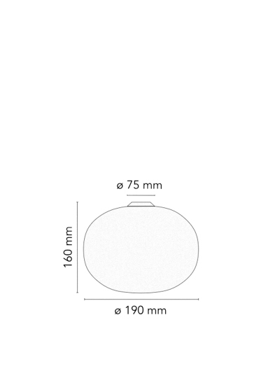 Lámpara Glo-Ball Ceiling/Wall Zero