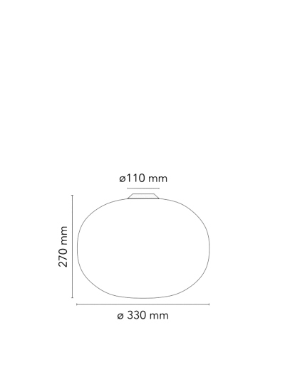 Lámpara Glo-Ball Ceiling/Wall Zero