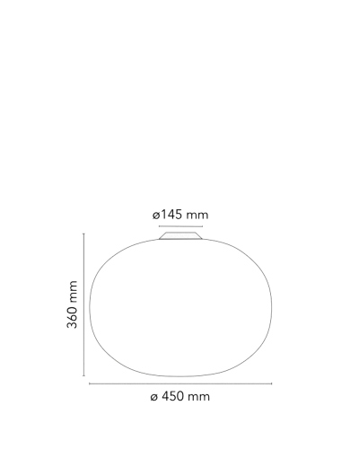 Lámpara Glo-Ball Ceiling/Wall Zero
