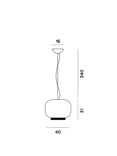 Lámpara Chouchin Reverse
